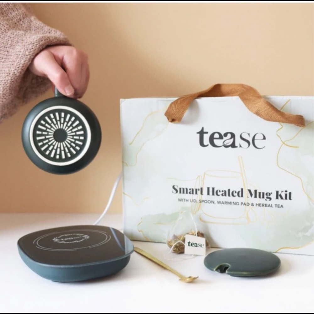 NIB Tease Smart Heated Mug Kit